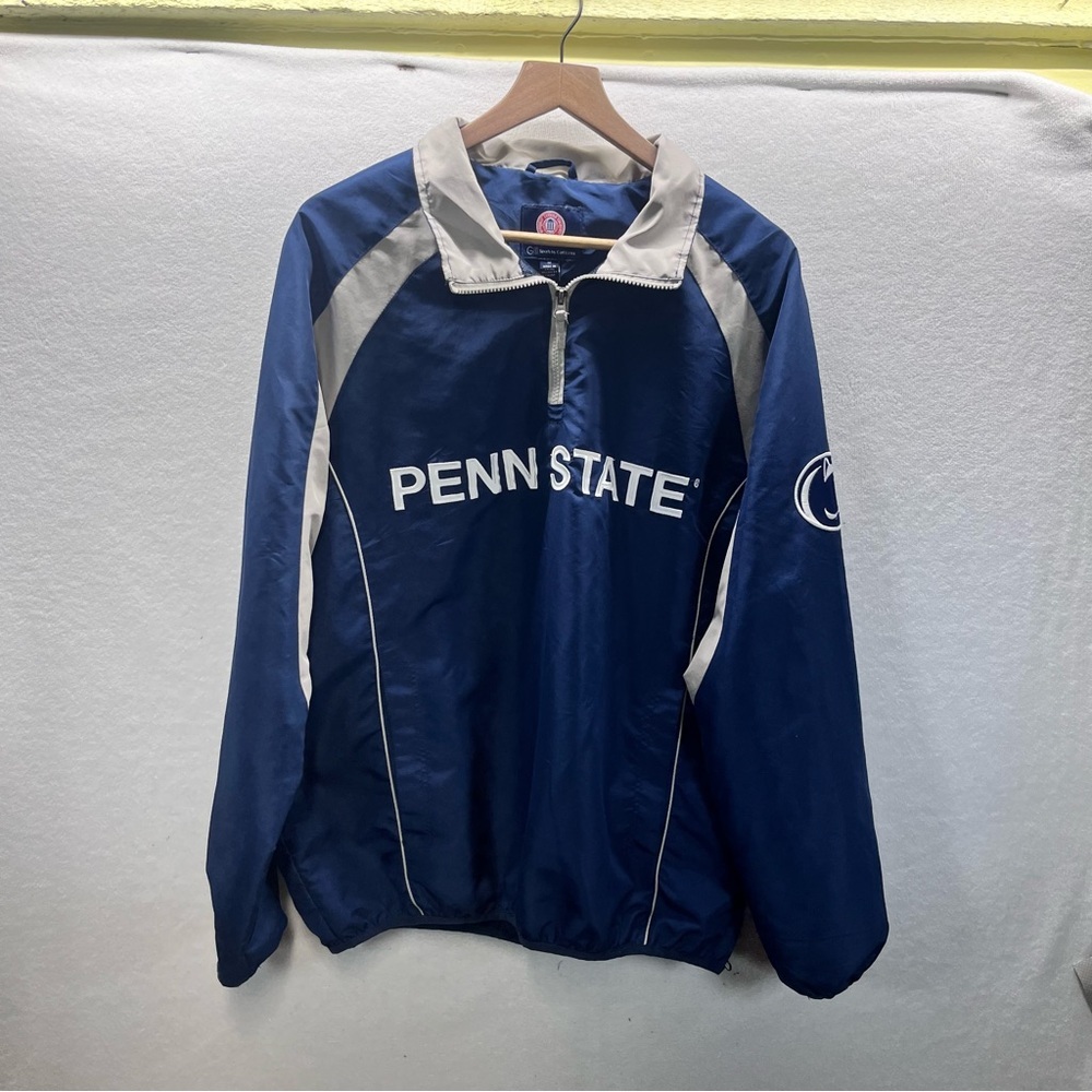 Penn State University GIII Carl Banks Wind breaker Jacket‎ Mens M Vintage 2743